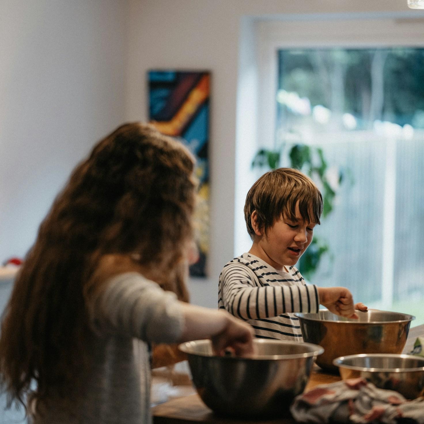 Seasonal meal prepared in a home kitchen