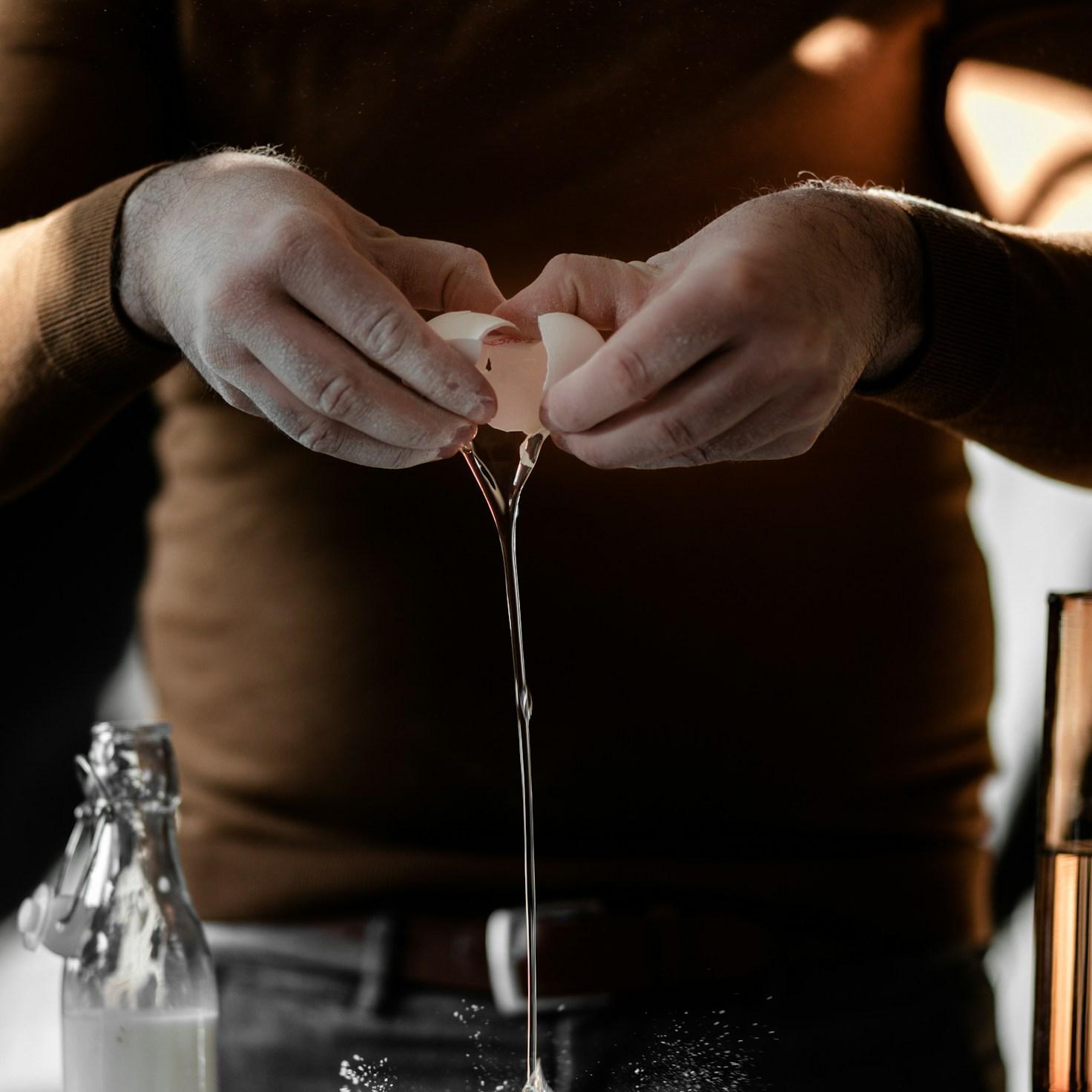Home cook preparing ingredients in the kitchen